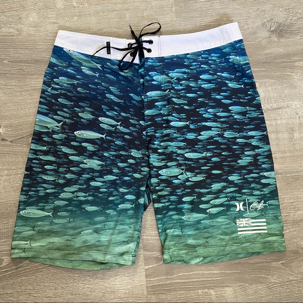 HURLEY X CLARK LITTLE "UNDERWATER" PHANTOM BOARDSHORTS 31